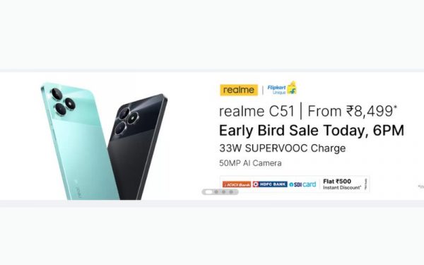 Flipkart Realme C51 Sale