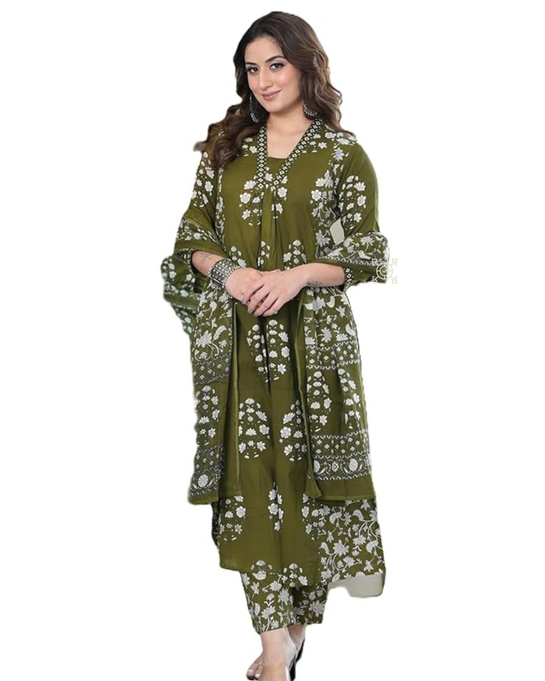 Grace Draped in Cotton: Arayna Kurta Set