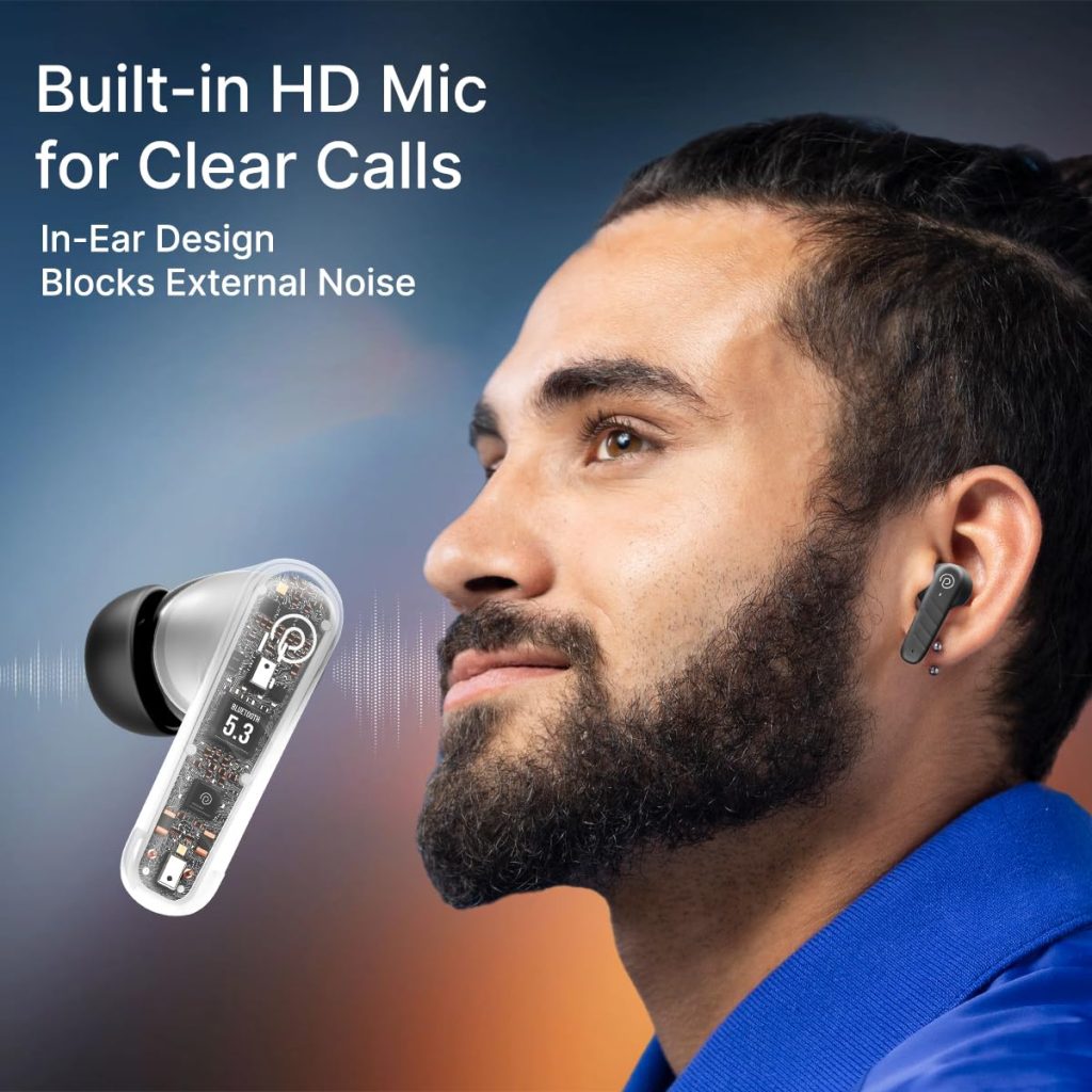 Bassbuds Spark have built-in HD mic