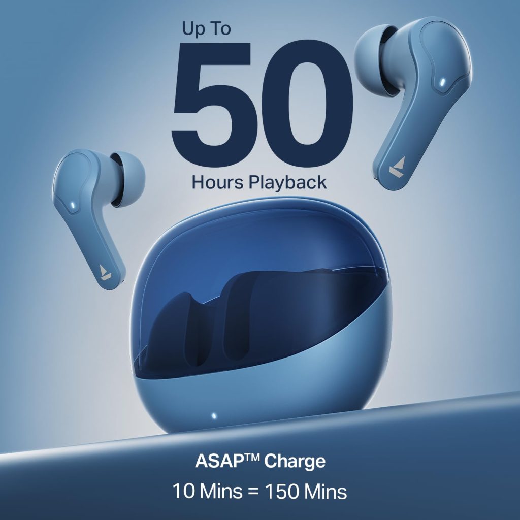 boAt Airdopes Plus 311 - Up to 50 hours playback