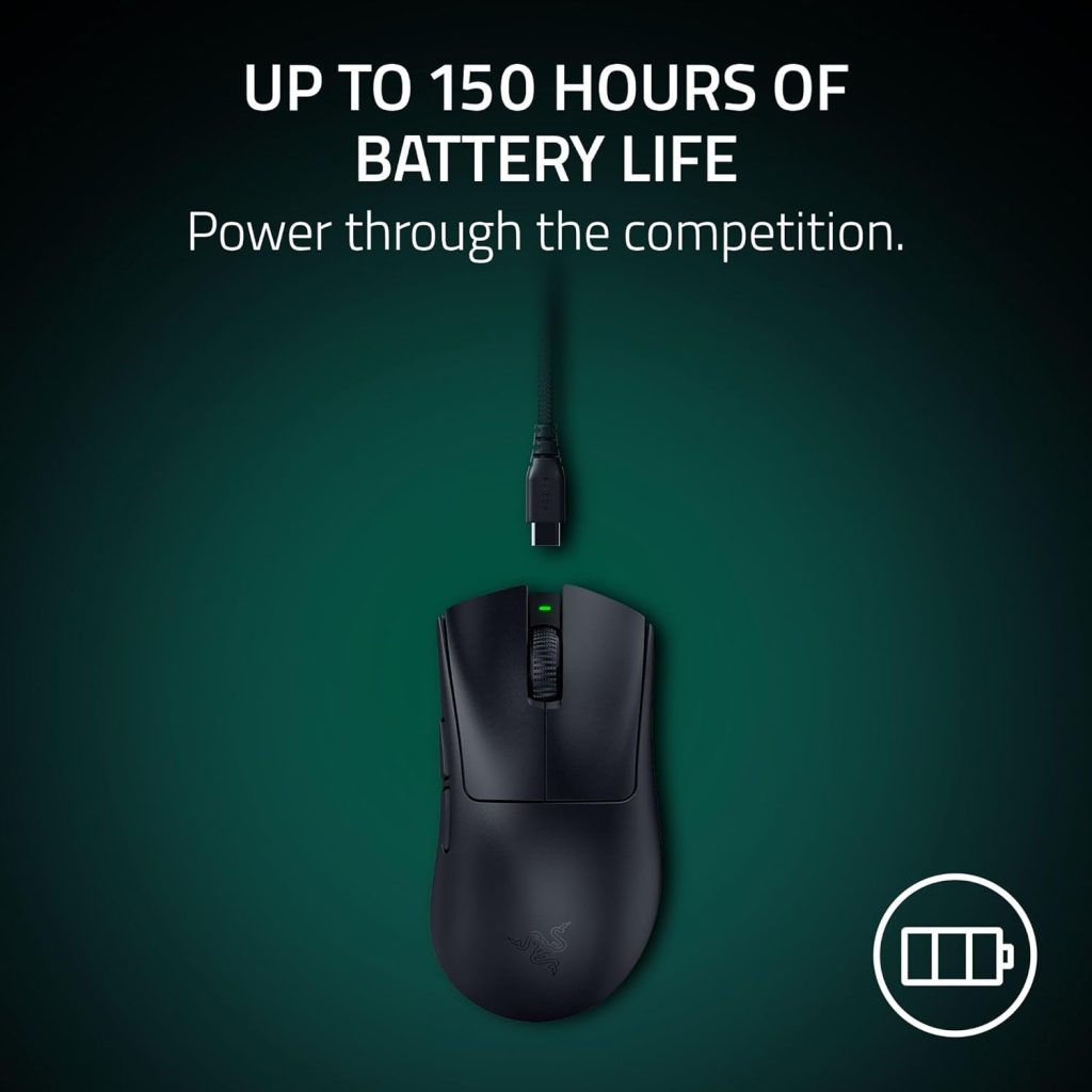 DeathAdder V4 Pro - 150 Hours of Battery Life