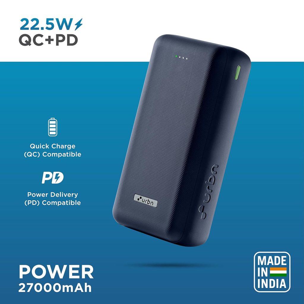 URBN 27000 mAh 22.5W Super Fast Charging Power Bank - Power
