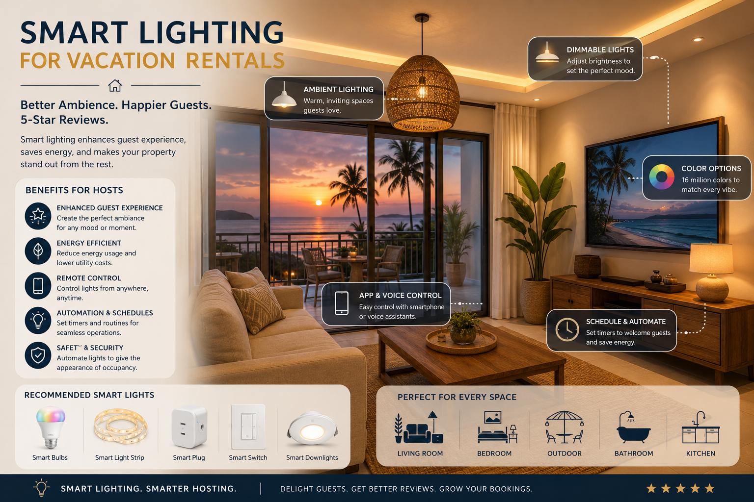 Let There Be Light: How Smart Lighting Can Transform Your Vacation Rental