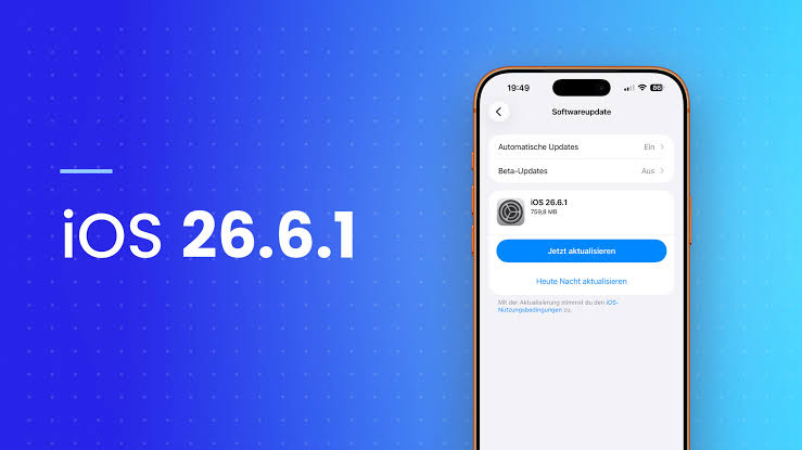 Apple Releases iOS 26 Point 6 Point 1 With Essential Security Updates And Bug Fixes
