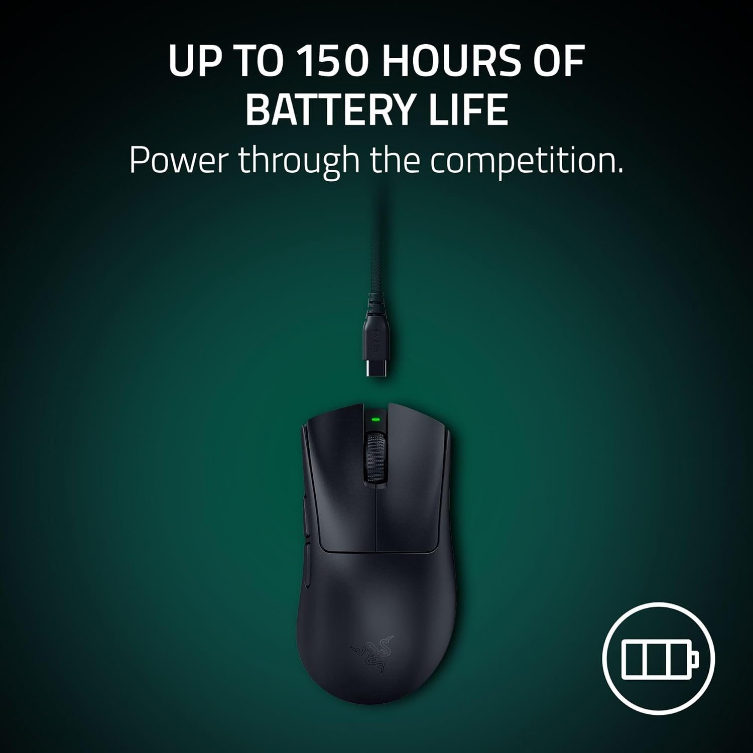DeathAdder V4 Pro - 150 Hours of Battery Life