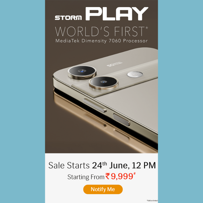 Lava Storm Play Set to Launch on June 19: A Power-Packed Gaming Smartphone for the Masses